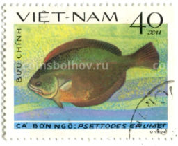 Марка Колючеперая камбала 1982 год Вьетнам