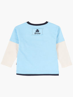Толстовка для мальчика UD 0227 беж/голуб - Mini maxi фото 4