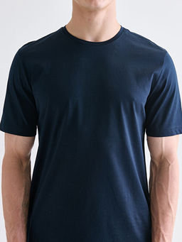 Bisiklet Yaka K?sa Kollu Merserize Erkek Ti??rt