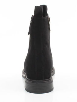 04-M3-1493 BLACK Ботинки зимние женские (натуральная замша, натуральный мех)