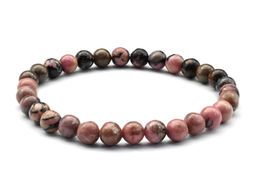 Браслет из родонита шарик 6мм
