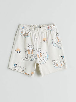 Beli Lastikli Bask?l? Erkek Bebek ?ort