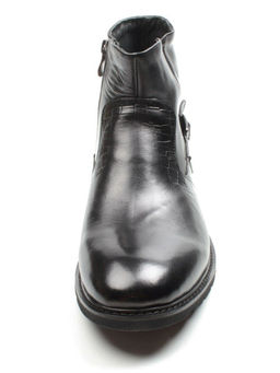 01-H9028-B36-SW3 BLACK Ботинки демисезонные мужские (натуральная кожа)