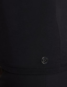 Siyah Regular Fit Basic Ti__rt