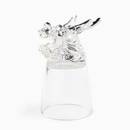 Набор рюмок-перевёртышей «Лучшему мужчине» на 12 персон, стопка 30 мл, серебристый