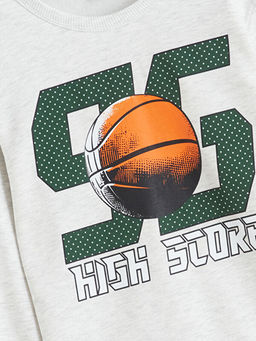 Bisiklet Yaka Erkek ?ocuk Sweatshirt ve E?ofman Alt