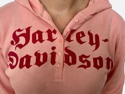 Розовая женская кофта Harley-Davidson  легкая мешковатость на 5+ вписывается во все современные стили одежды №1126
