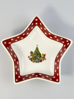 Блюдо 14см НОВОГОДНИЙ в под.уп. Фарфор арт.105-137 - Lenardi фото 3