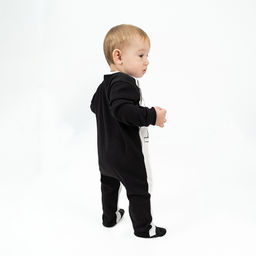 Комбинезон ясельный черный галстук