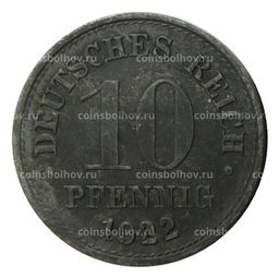 Монета 10 пфеннигов 1922 года Германия