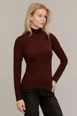 Арт.12803/2 Водолазка женская  42-50 (5 шт) Цвет:шоколад