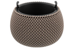 Кашпо 2,3 л 24*24*16 см Сфера серо-коричневое (модель 572) - Elan gallery фото 3