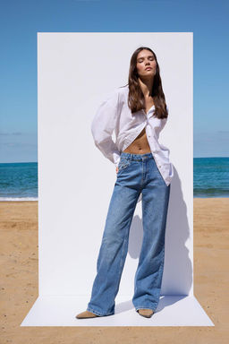More Sustainable Mavi Rejeneratif Pamuk Normal Bel Wide Leg Genis Paca Jeans TWOAW26JE00225