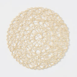 Цена за 12 шт. Салфетка сервировочная на стол Доляна «Одуванчик», d=38 см, бежевая