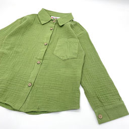 Детская рубашка из муслина GASTON, Белый - Caimano фото 22