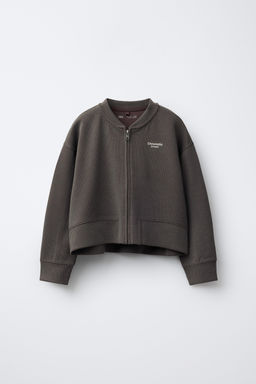 RIBBED BOMBER JACKET WITH MODAL - Zara фото 8