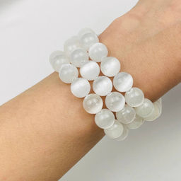 Бусины для украшений из Селенита (36 бусин)