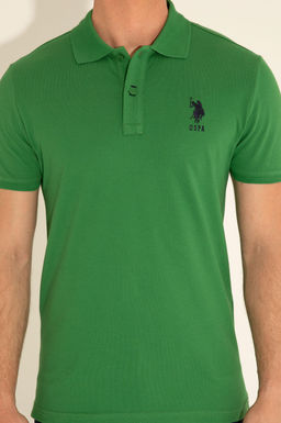 Футболка U.S. Polo Assn базовая зеленая хлопок  фото 14