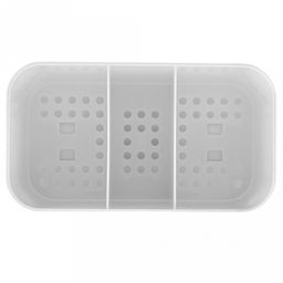 Сушилка для столовых приборов пластмассовая "Смарт" 15,7х8,7х11,1см, белый (Россия)