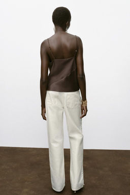 SATIN TRIM CAMISOLE TOP - Zara фото 5