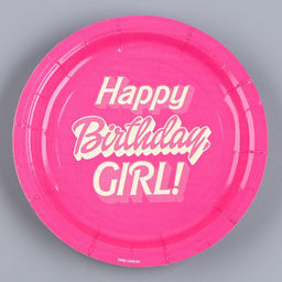 Цена за 10 шт. Тарелка бумажная Happy Birthday, girl Кукла, 18 см - Страна карнавалия фото 6