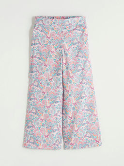 Beli Lastikli Desenli K?z ?ocuk Pantolon