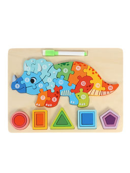 Деревянный 3D пазл для малышей, рамка - вкладыш