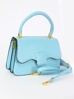 Сумка женская искусственная кожа Ch&K-1075, 1отд, плечевой ремень, голубой SALE 255082 - Adelia фото 6