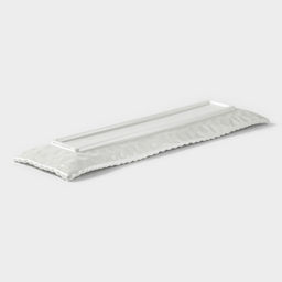 Блюдо сервировочное «Воздушность», 35.5×10.5×2.5 см, керамика, белое