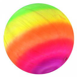 Мяч игровой Смайлик д18см, радужный, ПВХ (Китай) - Домашняя мода фото 4