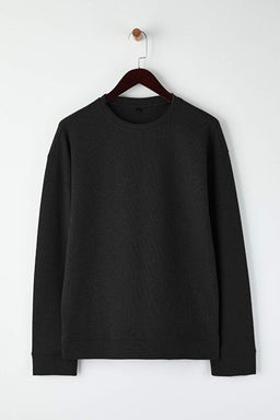 Siyah- Kahverengi- Beyaz Regular/Normal Uzun Kollu 3l_ Basic Paket T-Shirt TMNAW21TS0197 - Trendyolmilla фото 2