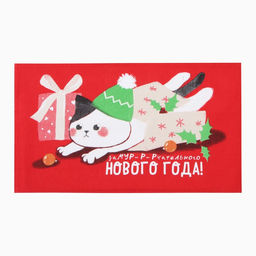 Набор полотенец Доляна Праздник уже близко 28х46 см - 6 шт, 100% хл, рогожка 164 г/м2  фото 6