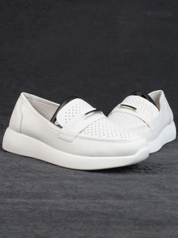 03-PDL 205-5 LT. BEIGE Полуботинки женские (натуральная кожа)