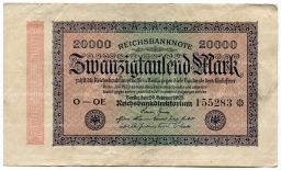 20000 марок 1923 года Германия