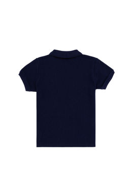 U. S. Polo Assn / Темно-синяя базовая футболка с воротником-поло для мальчиков - U.s. polo assn фото 2