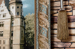 Сказочный замок с лебедями-гобеленовое панно - Гобеленглавснаб фото 2