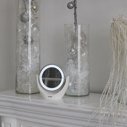 TLD-592 White/LED/13Lm/6000K/3АА Настольный светильник зеркало. На батарейках 3AA(не в/к). Сенсорный выключатель. Белый. ТМ Uniel - Volpe фото 14