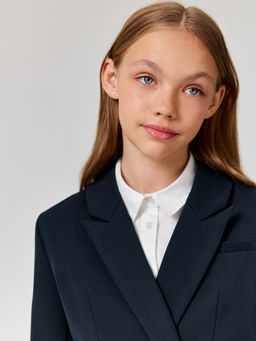 ACOOLA / Жакет детский для девочек Mikaela_jk темно-синий  фото 7
