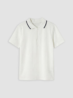 Polo Yaka Dokulu Erkek ?ocuk Ti??rt