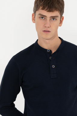 Erkek Lacivert Sweatshirt