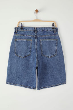 TRENDYOL MAN Mavi Baggy Fit More Sustinable Kot Sort TMNSS25SR00054 - Trendyolmilla фото 14