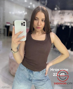 Майка женская однотонная - Bruno фото 2