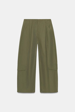 PANTAL?N PINZAS TRABILLA ESPALDA / Khaki - Zara фото 9