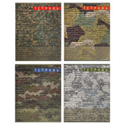 Цена за 10 шт. Тетрадь 96 листов в клетку Милитари, МИКС - Calligrata фото 4