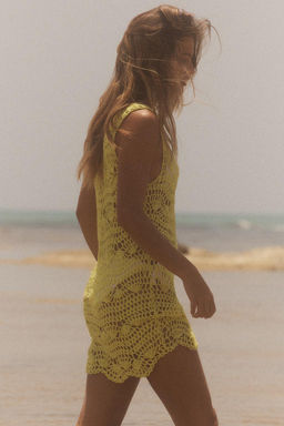 OPEN KNIT MINI DRESS - Zara фото 3