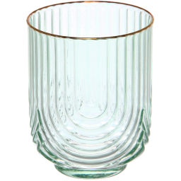 Стакан низкий 380мл "Enjoy Life" в наборе 6шт, цвет зеленый