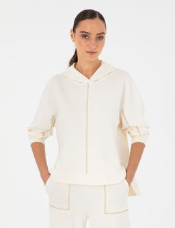 Ekru Oversize Sweatshirt