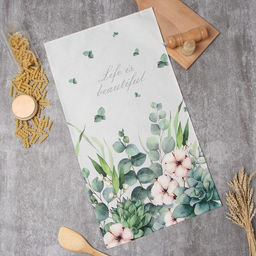 Полотенце Этель Eucalyptus 40х73 см, 100% хл, саржа 190 г/м2