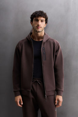 TECHNICAL ZIP-UP HOODIE - Zara фото 2