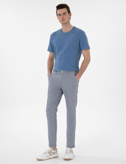Mavi Slim Fit Keten Kar___ml_ Kanvas Pantolon